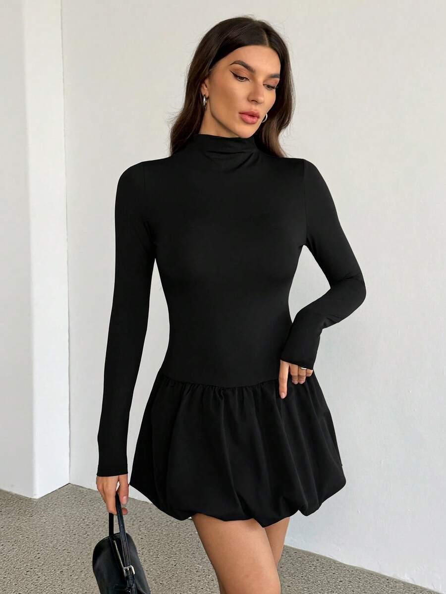 czarna mini sukienka 