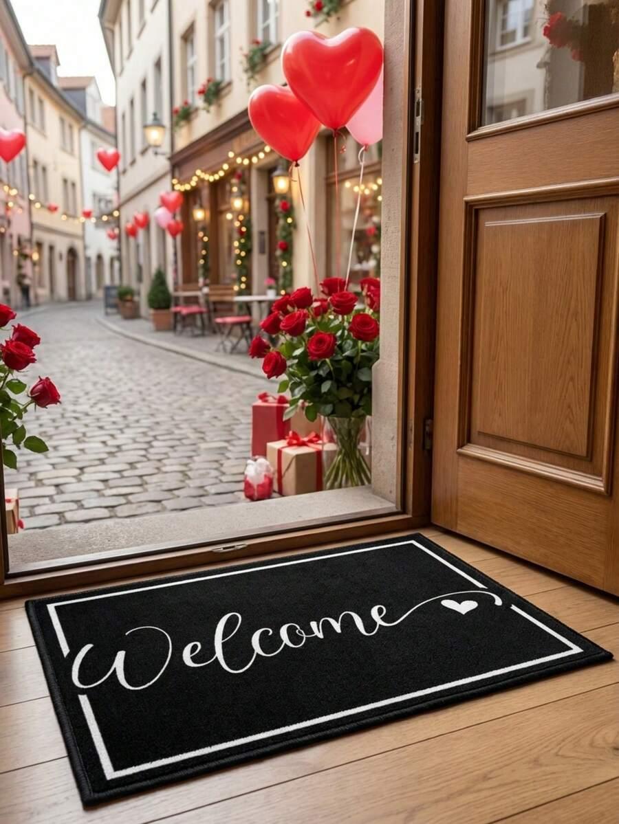 CZARNA WYCIERACZKA WELCOME