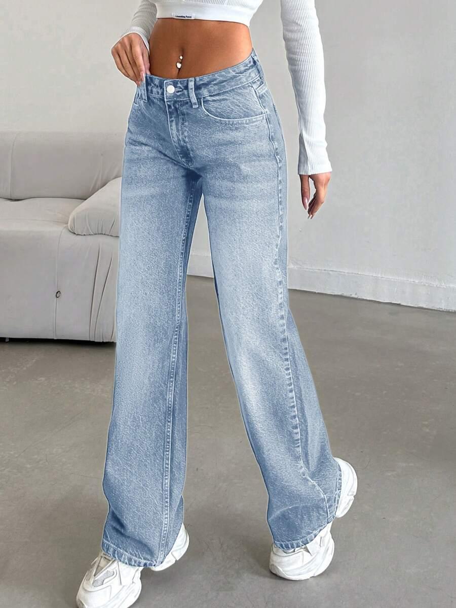 NIEBIESKIE SPODNIE JEANS