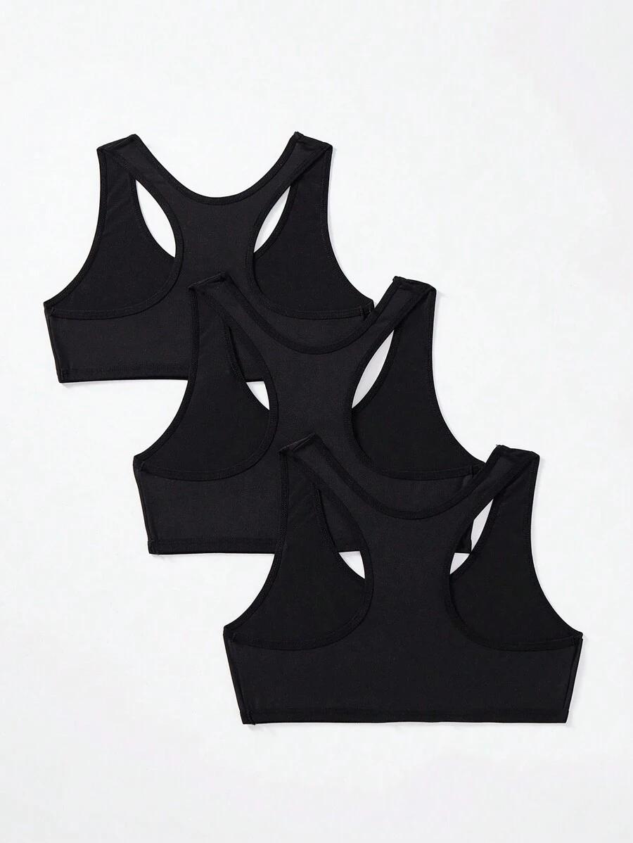 czarny biustonosz 3-pack
