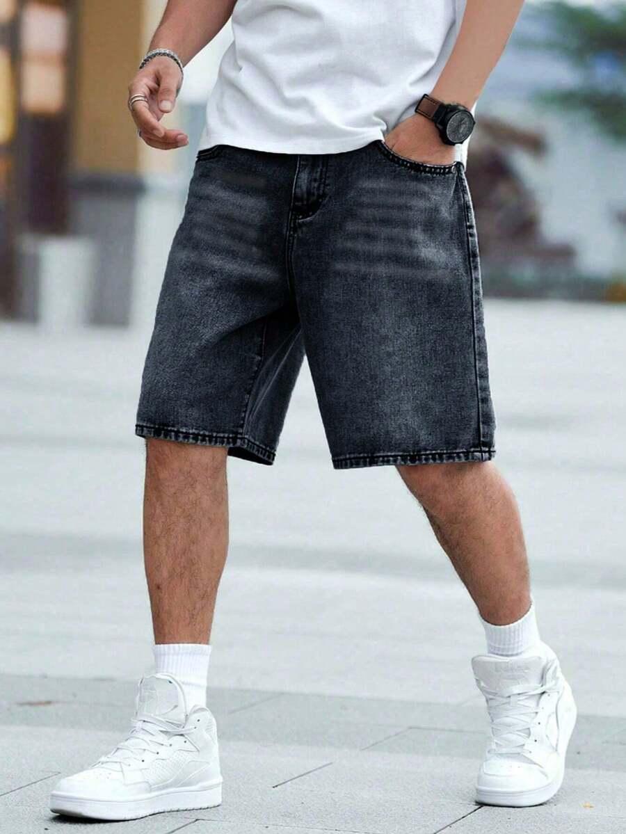 czarne spodenki jeans