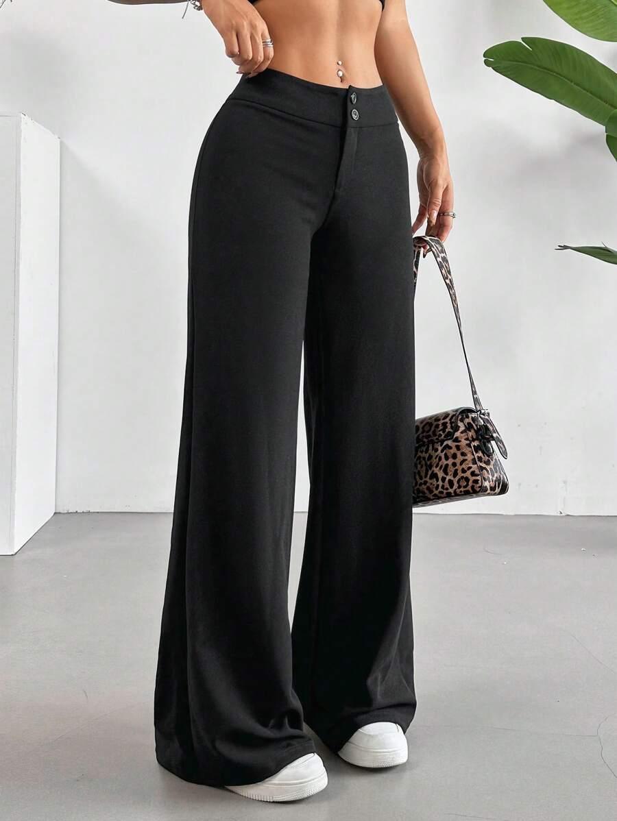 CZARNE SPODNIE CASUAL