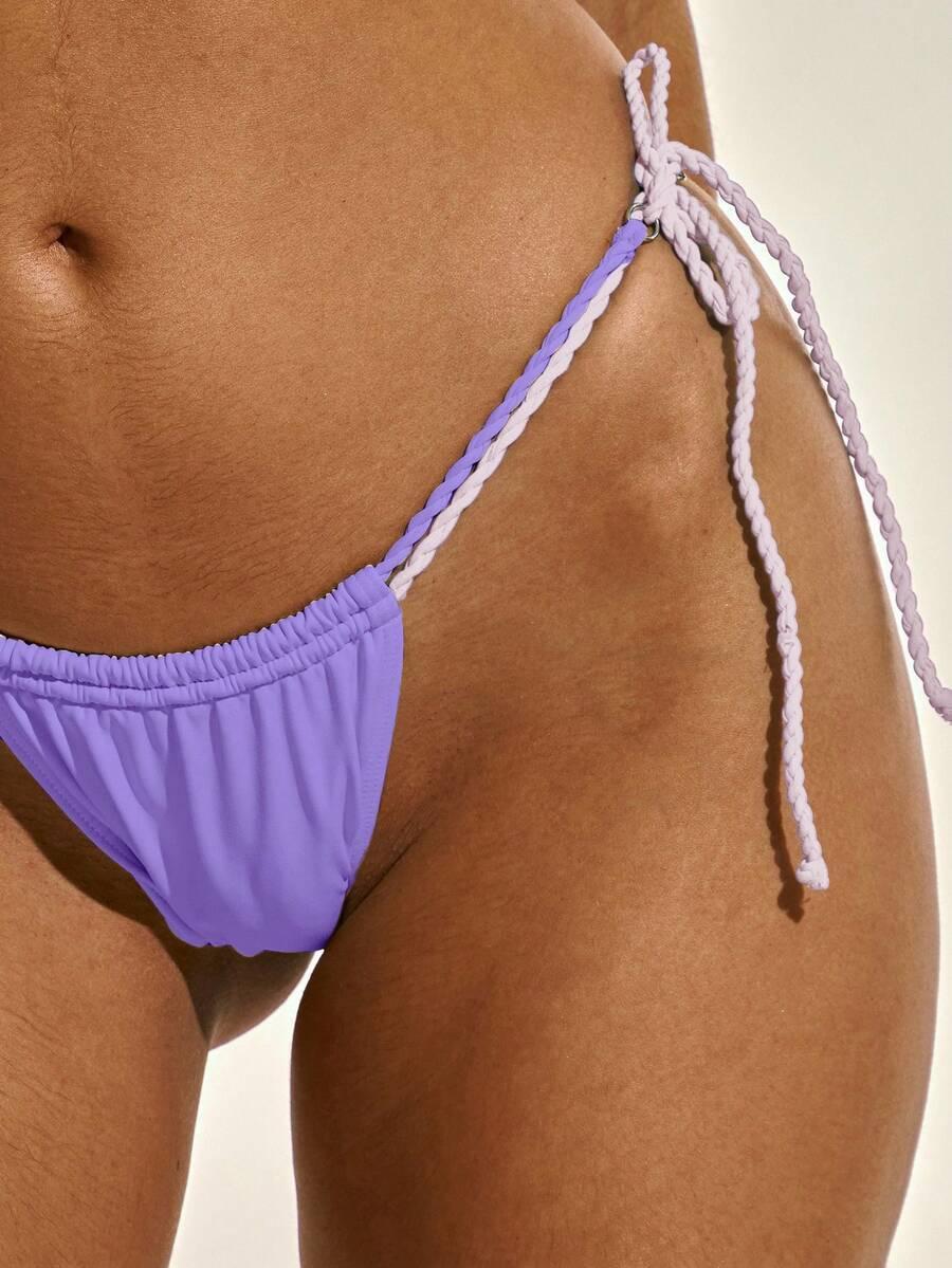 fioletowy dół bikini