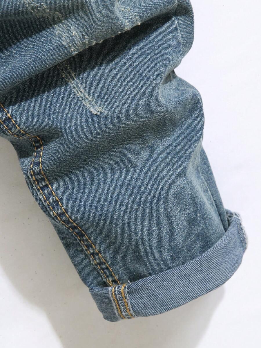 SPODNIE RIPPED JEANS
