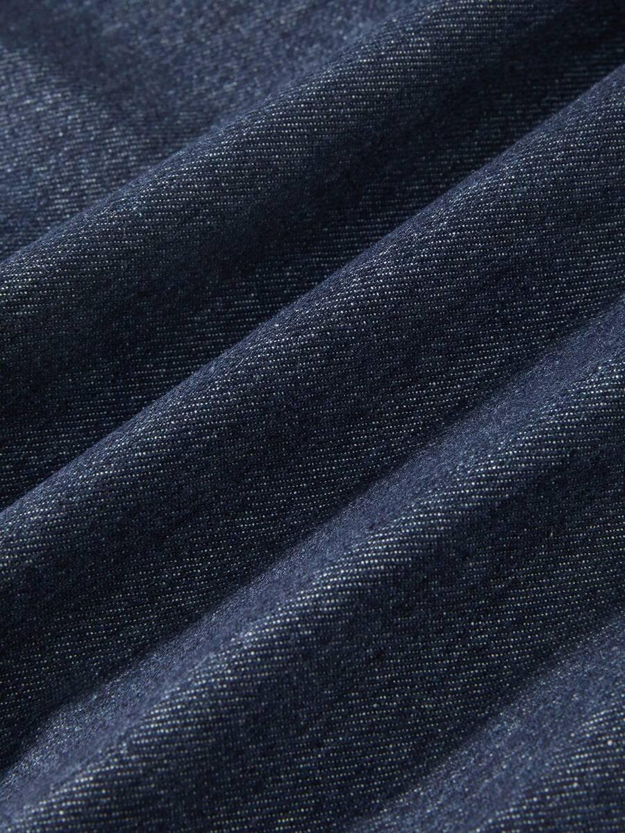 niebieska kamizelka jeans