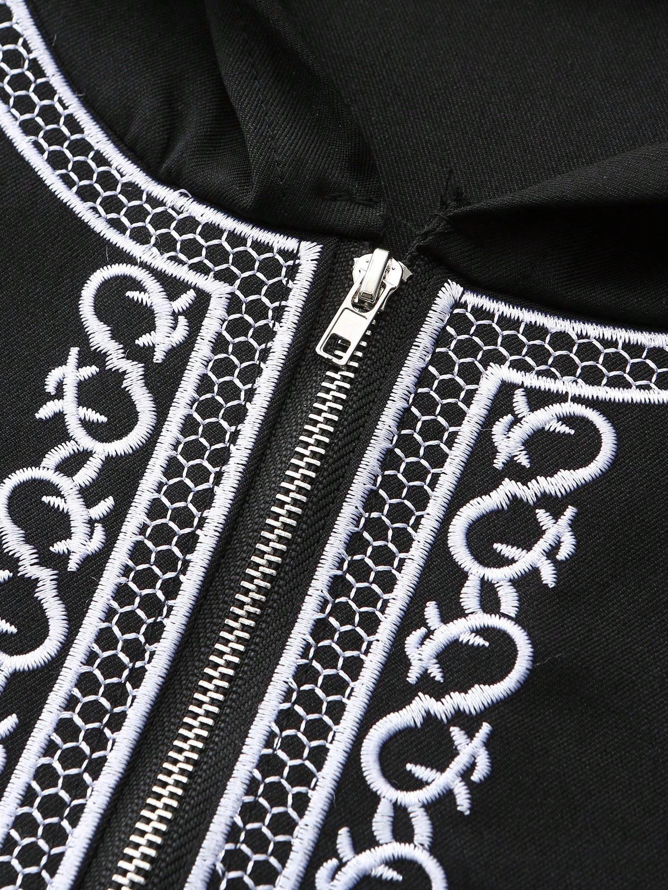 czarna szata abaya haft