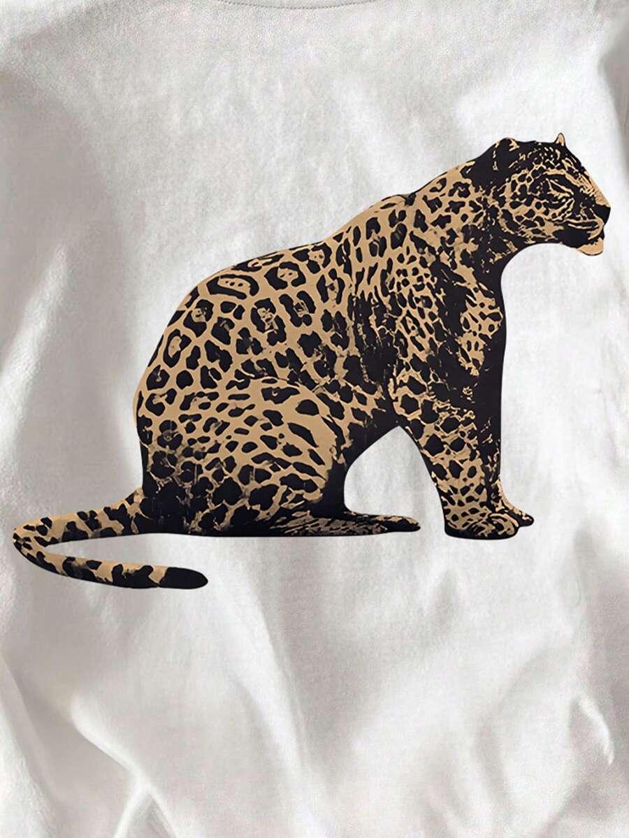 BIAŁY T-SHIRT NADRUK 