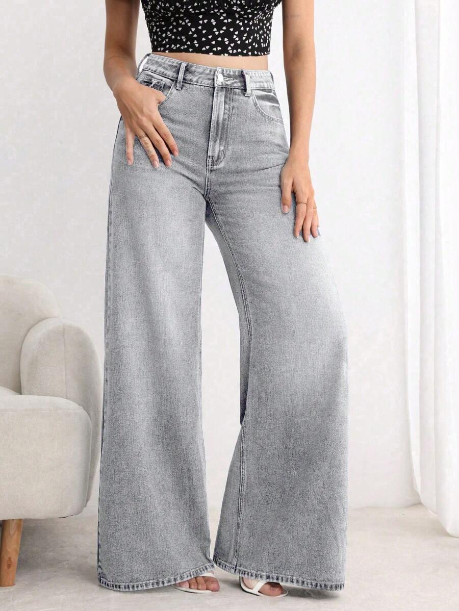szare spodnie jeans