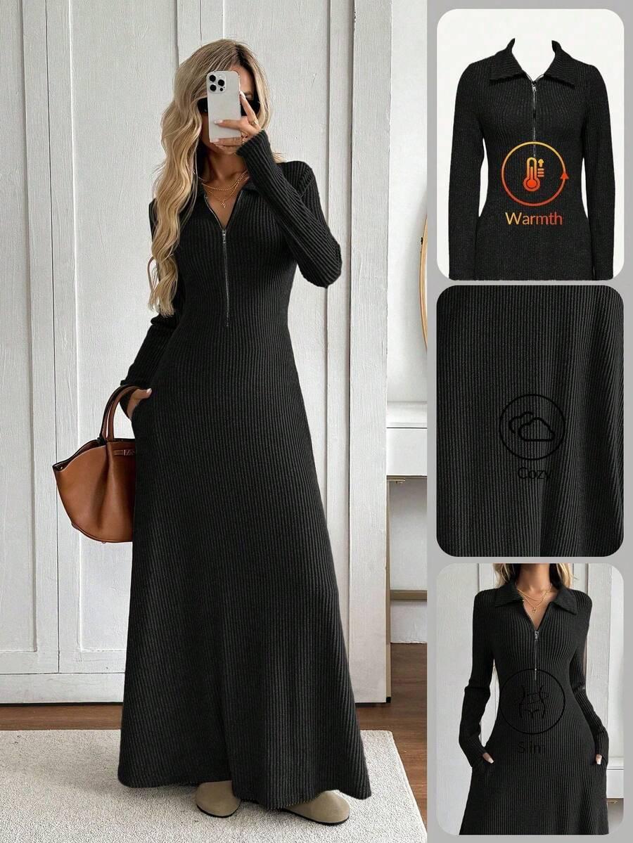 czarna maxi sukienka 