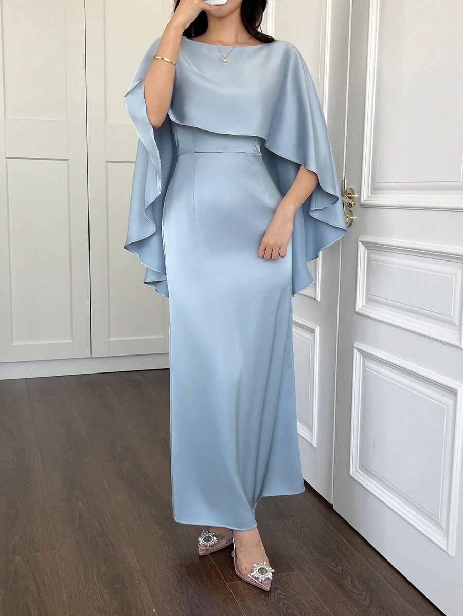 niebieska maxi sukienka 