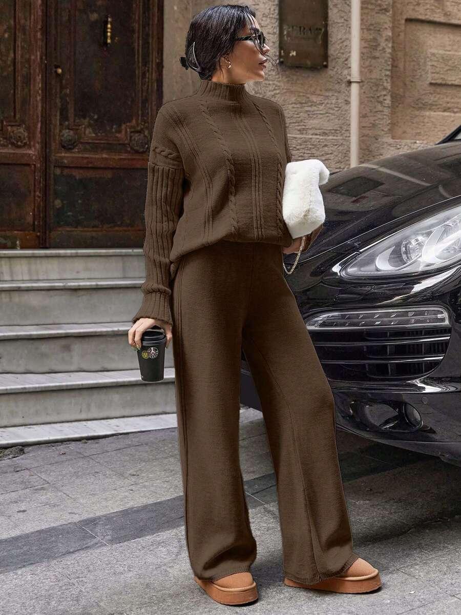 sweter spodnie komplet