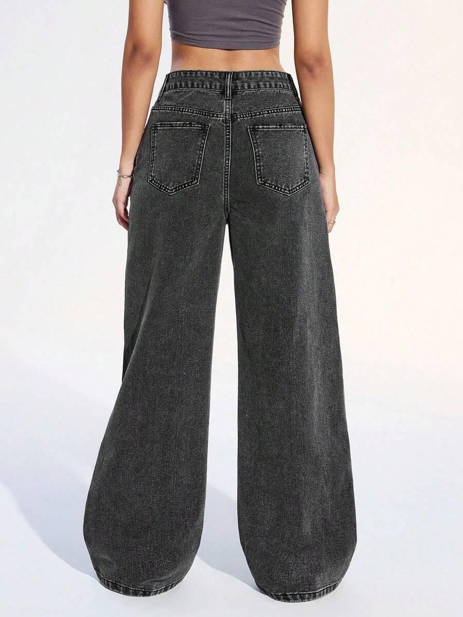 szare spodnie jeans