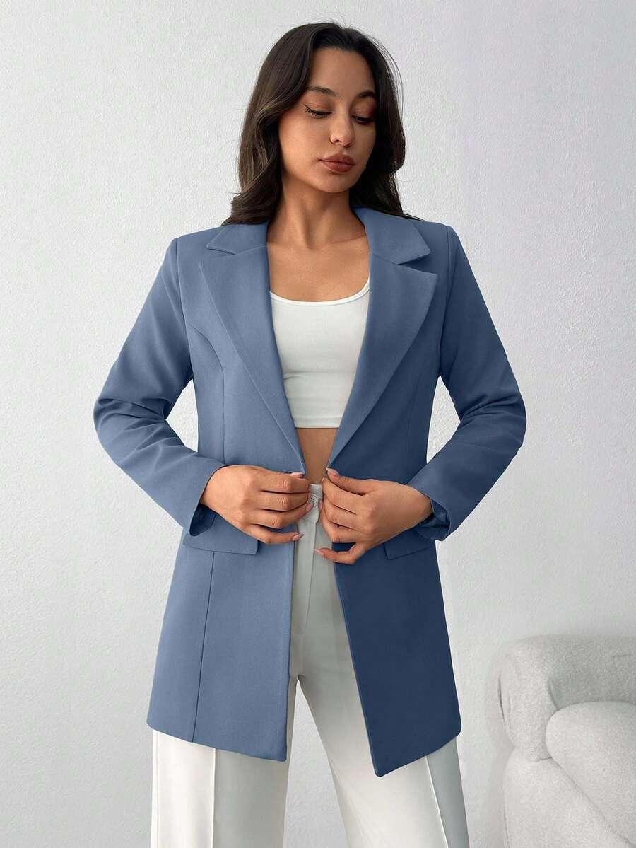 niebieska marynarka casual