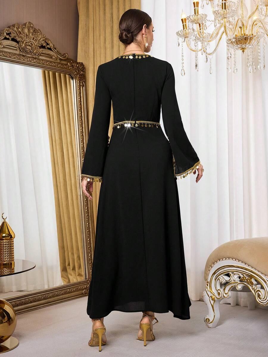czarna sukienka maxi