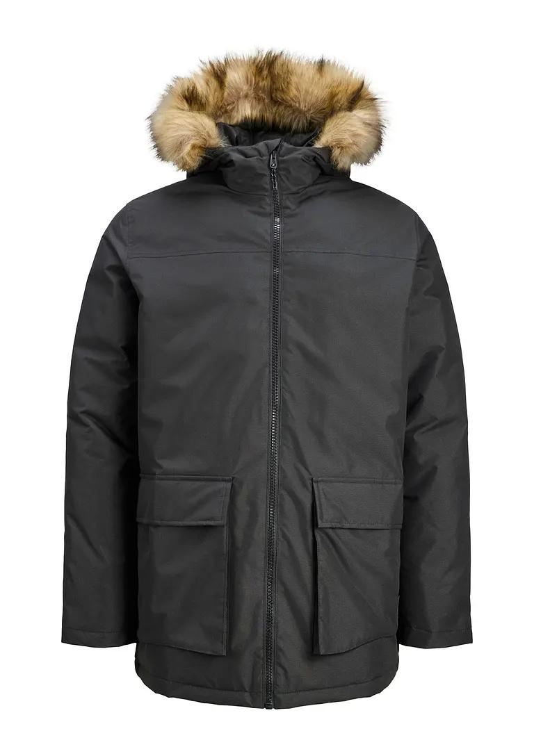 KURTKA MĘSKA PARKA Z KAPTUREM PLUS SIZE