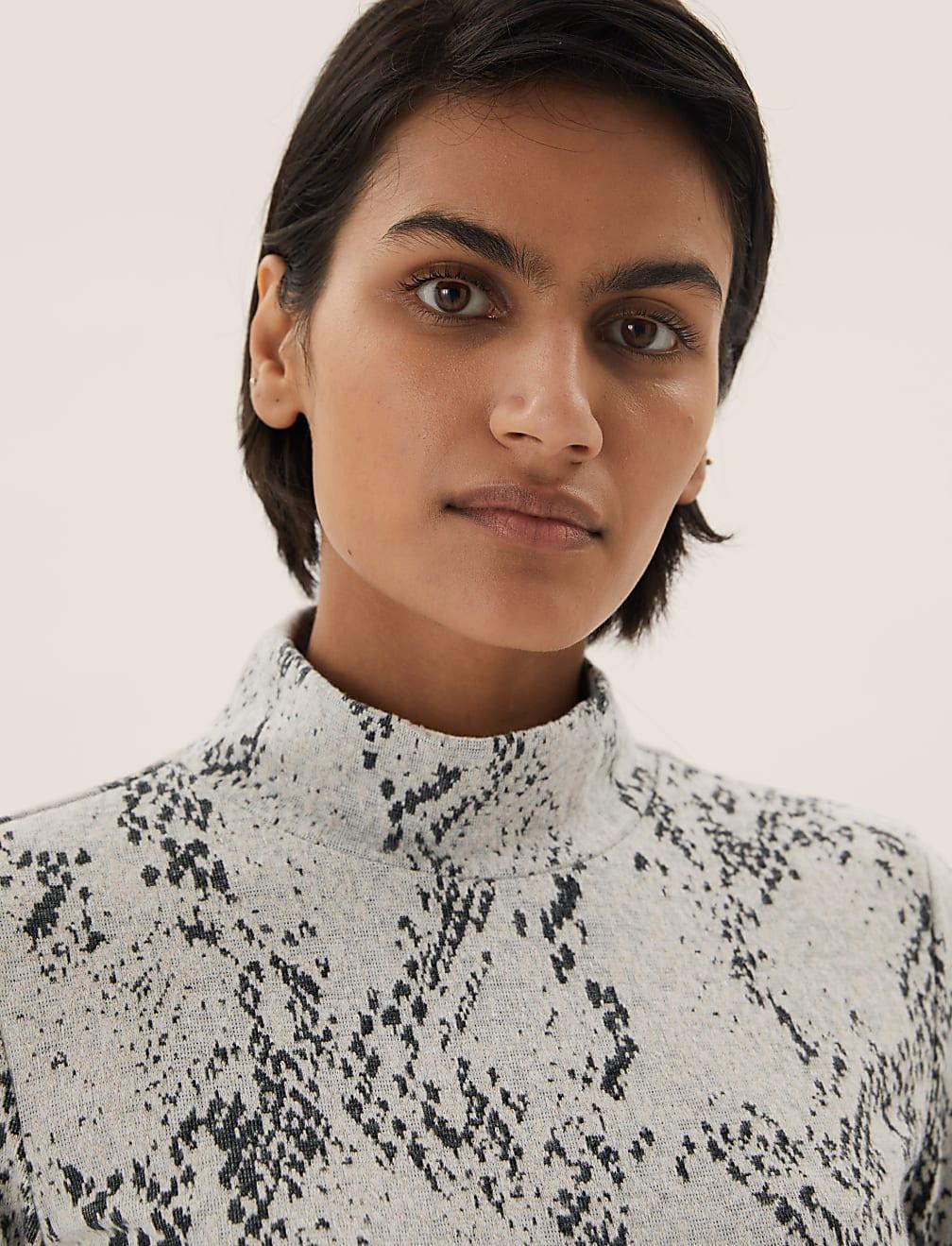 sukienka snake print T42-4787-T4