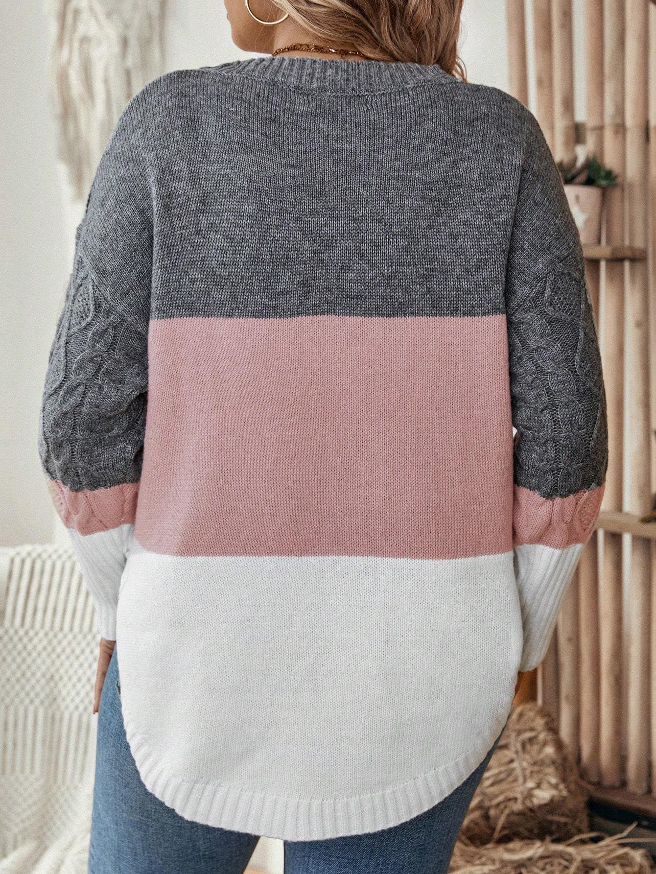 sweter w paski