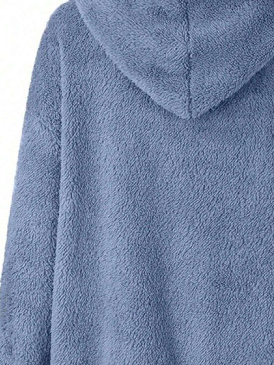 niebieska bluza kaptur