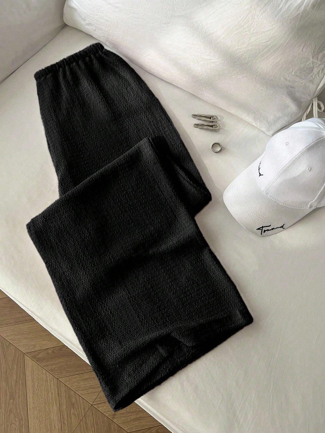 czarne spodnie casual 