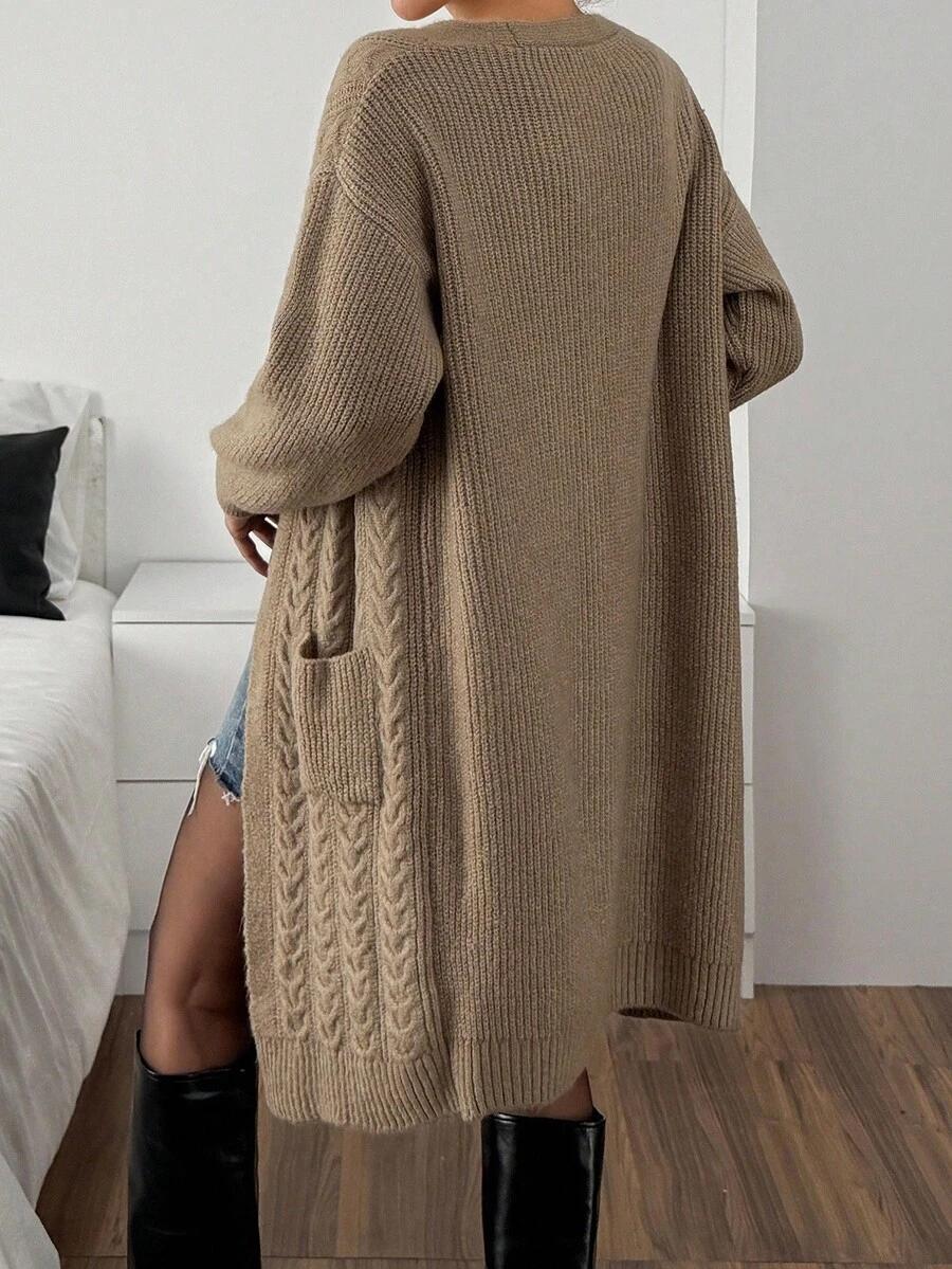BEŻOWY SWETER KARDIGAN 