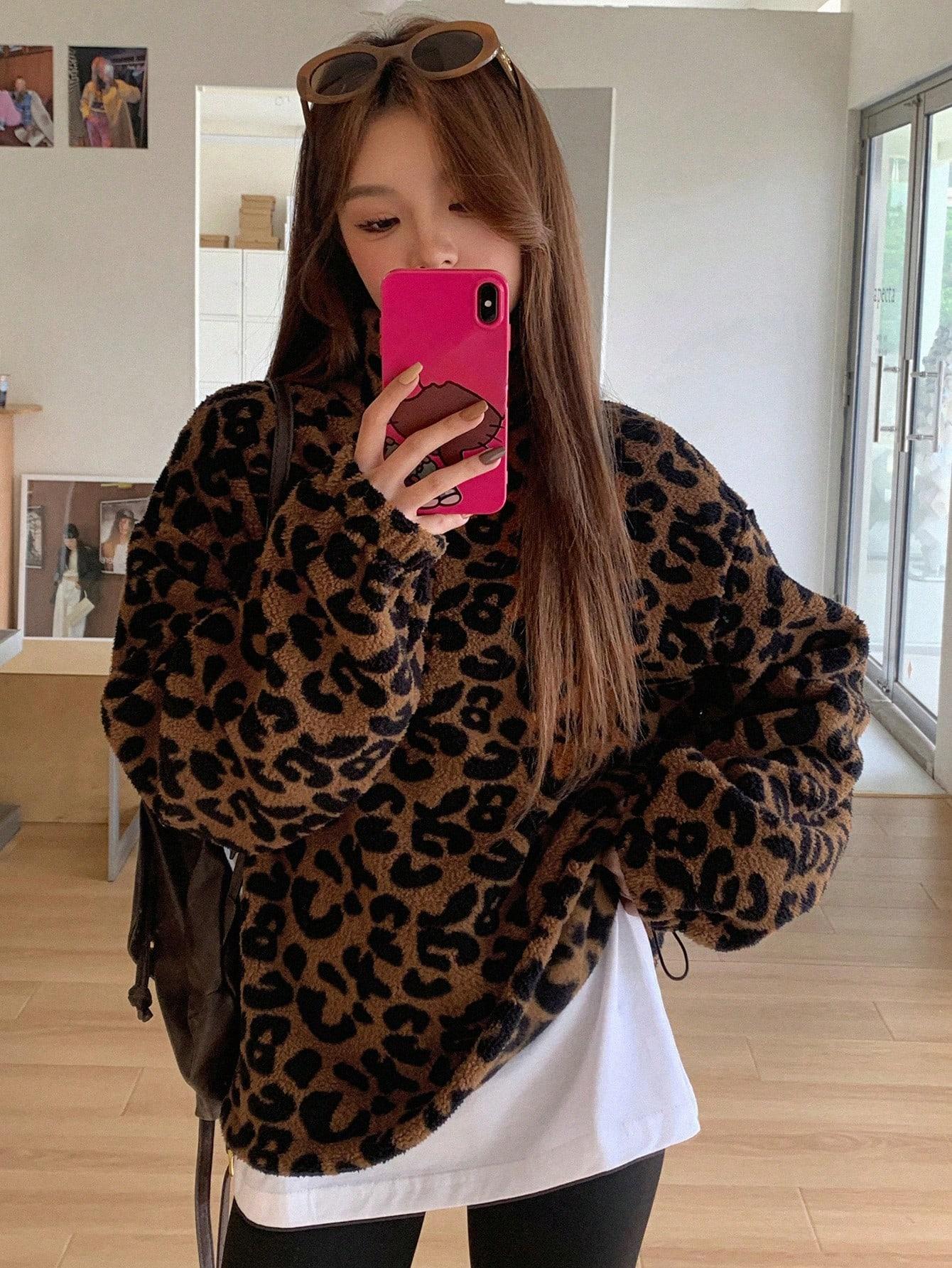 bluza animal print miś