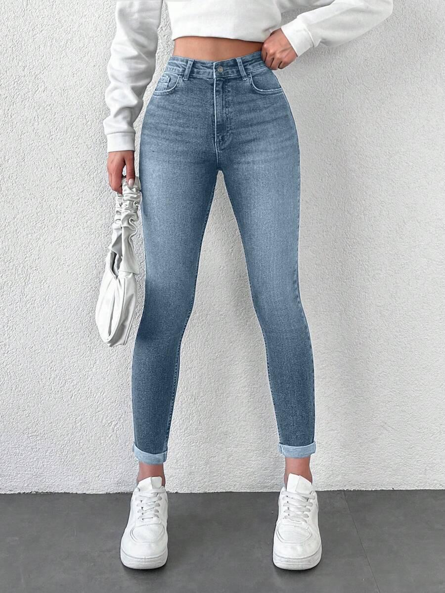 NIEBIESKIE SPODNIE JEANS