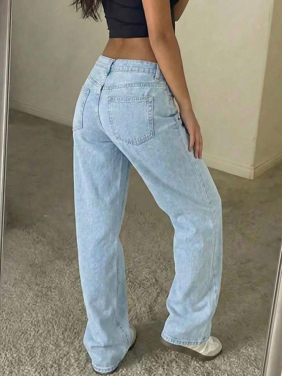 NIEBIESKIE SPODNIE JEANS