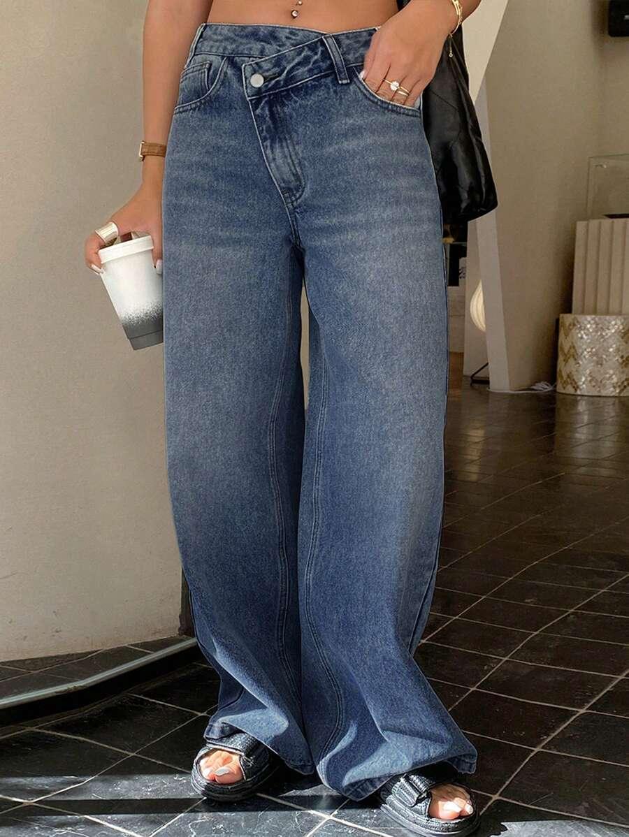NIEBIESKIE SPODNIE JEANS