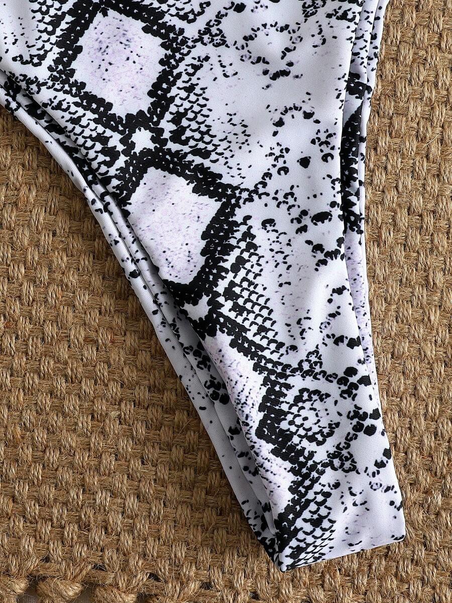 DWUCZĘŚCIOWY STRÓJ KĄPIELOWY ANIMAL PRINT
