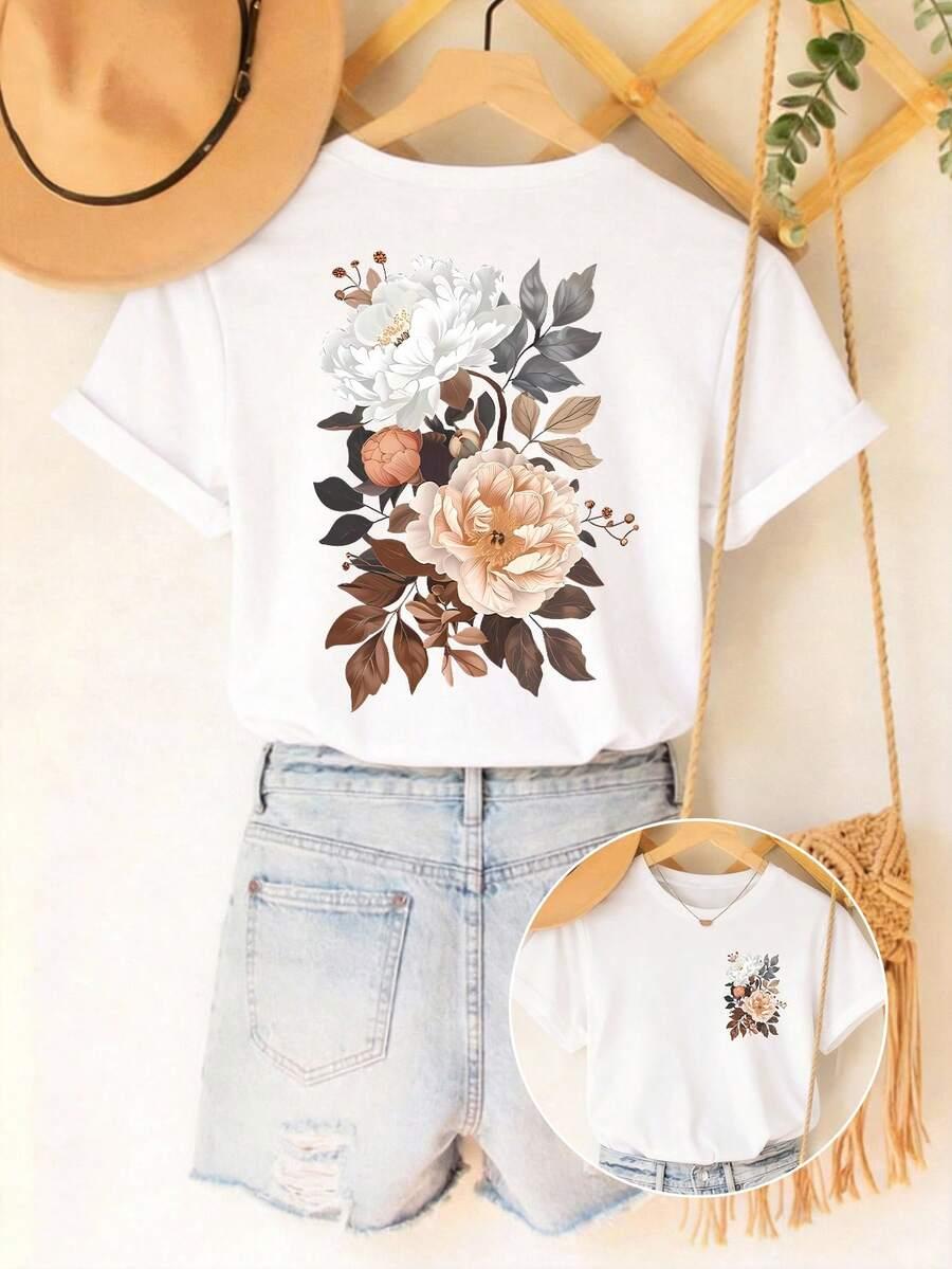 T-SHIRT DAMSKI Z NADRUKIEM