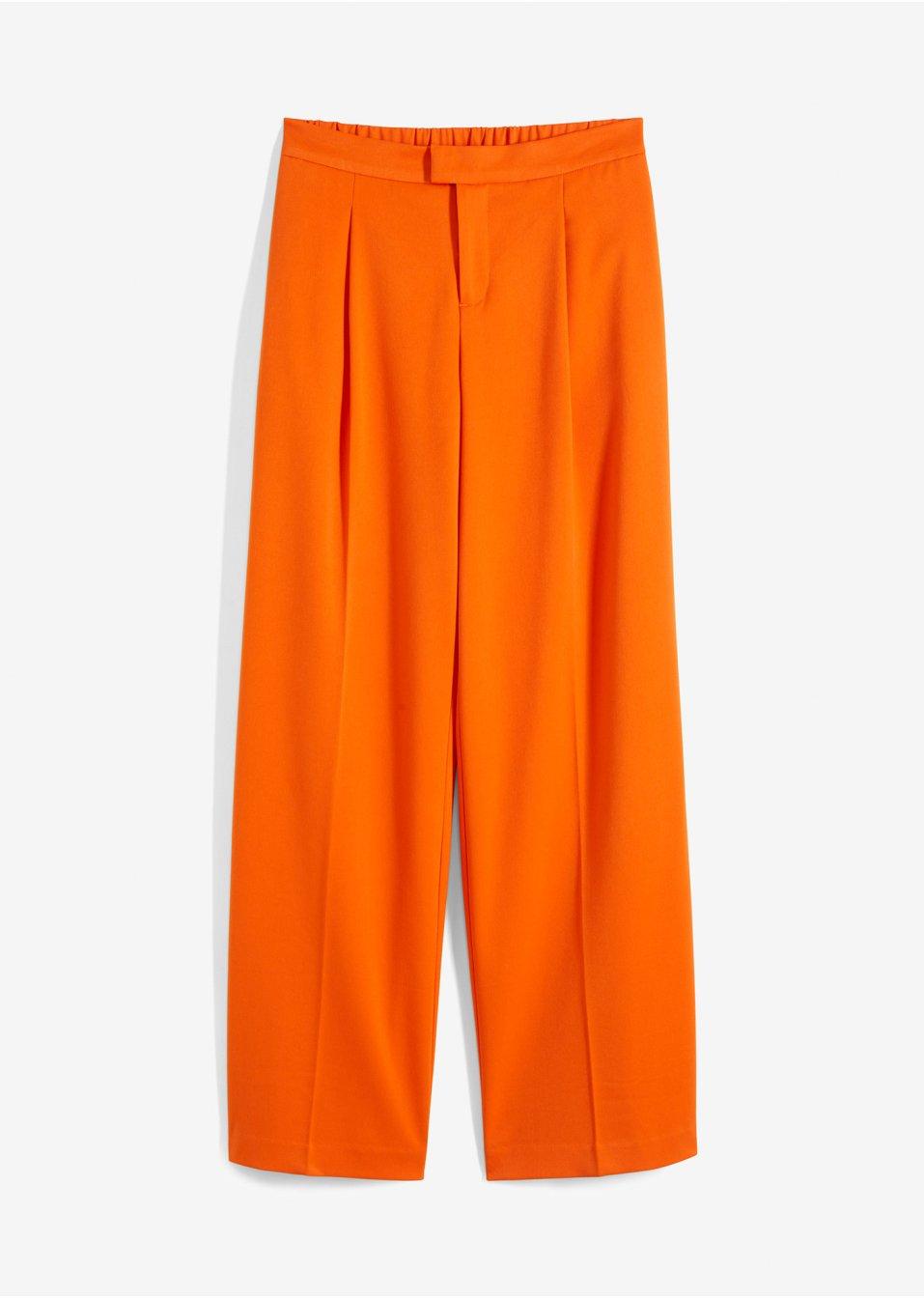 POMARAŃCZOWE SPODNIE ZIP
