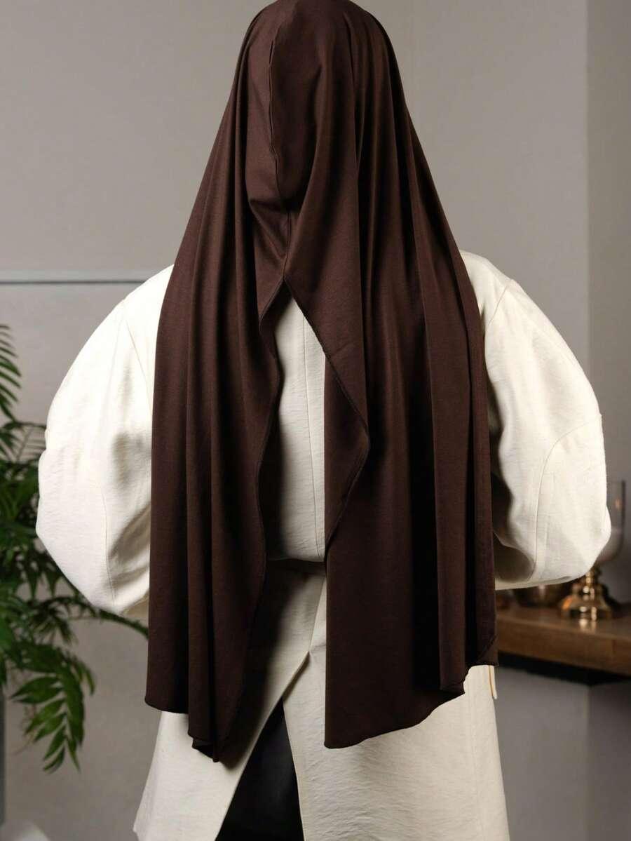 brązowa chusta hidżab 