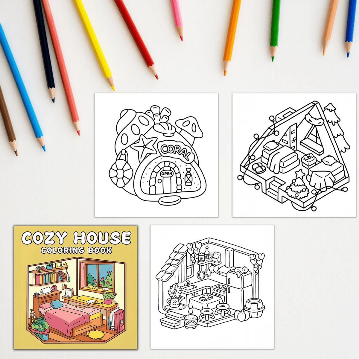 kolorowanka cozy house