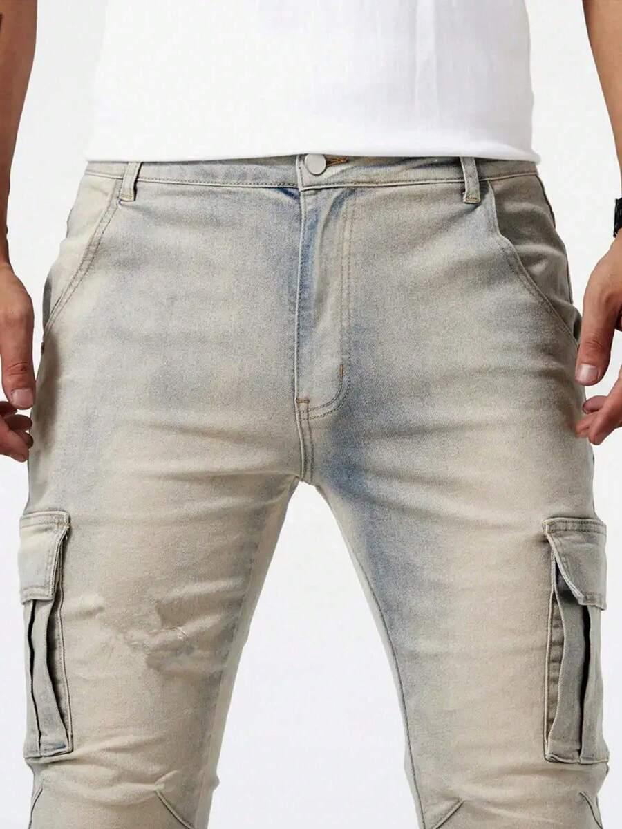 NIEBIESKIE SPODNIE JEANS