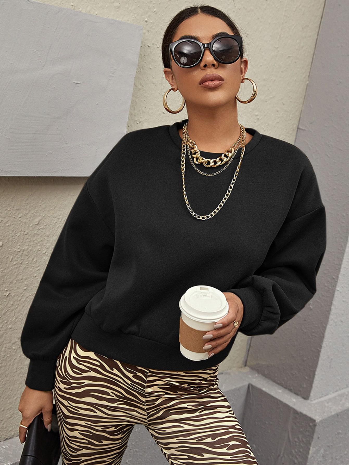 CZARNA BLUZA BASIC