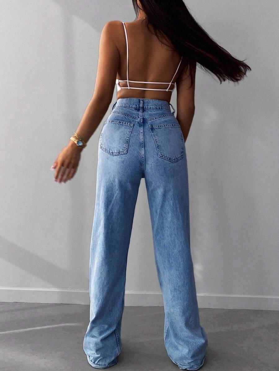 NIEBIESKIE SPODNIE JEANS 