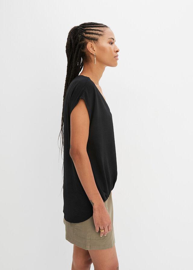 luźna bluzka v-neck
