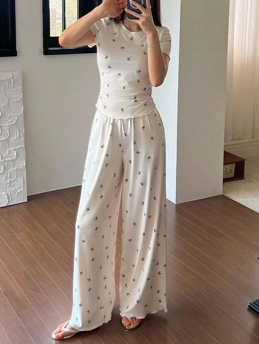 KOMPLET TOP SPODNIE 