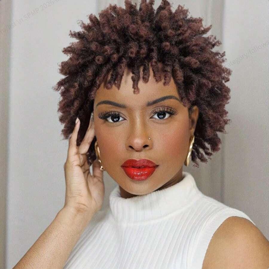 peruka włosy syntetyczne afro