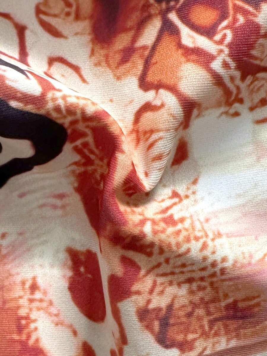 WIĄZANY DWUCZĘŚCIOWY STRÓJ KĄPIELOWY ANIMAL PRINT