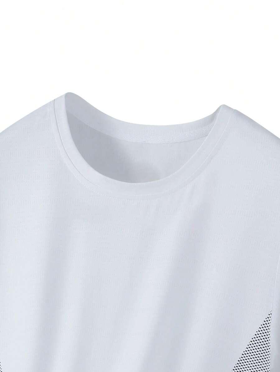 BIAŁY T-SHIRT SPORTOWY