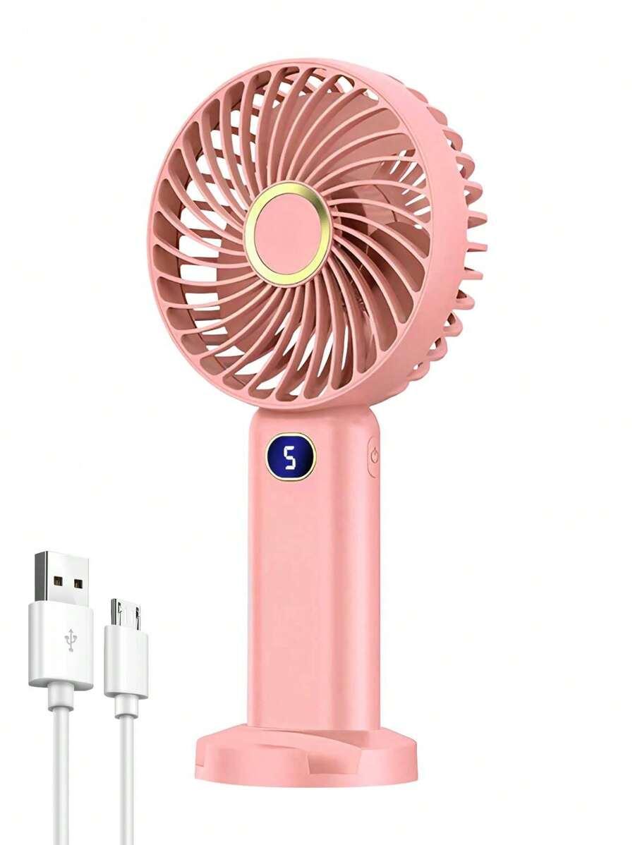 RÓŻOWY MINI WENTYLATOR USB
