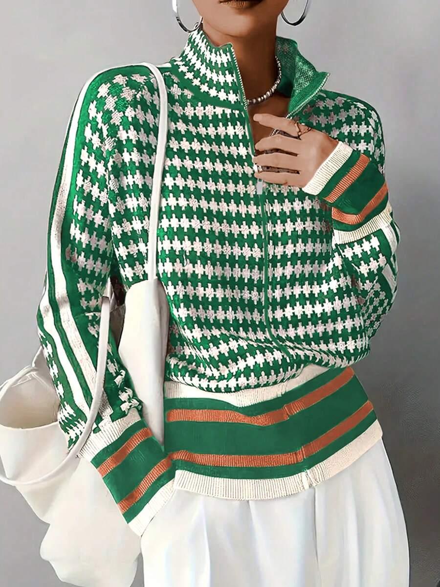 ROZPINANY SWETER ZAMEK