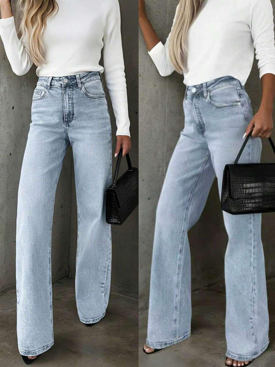 NIEBIESKIE SPODNIE JEANS
