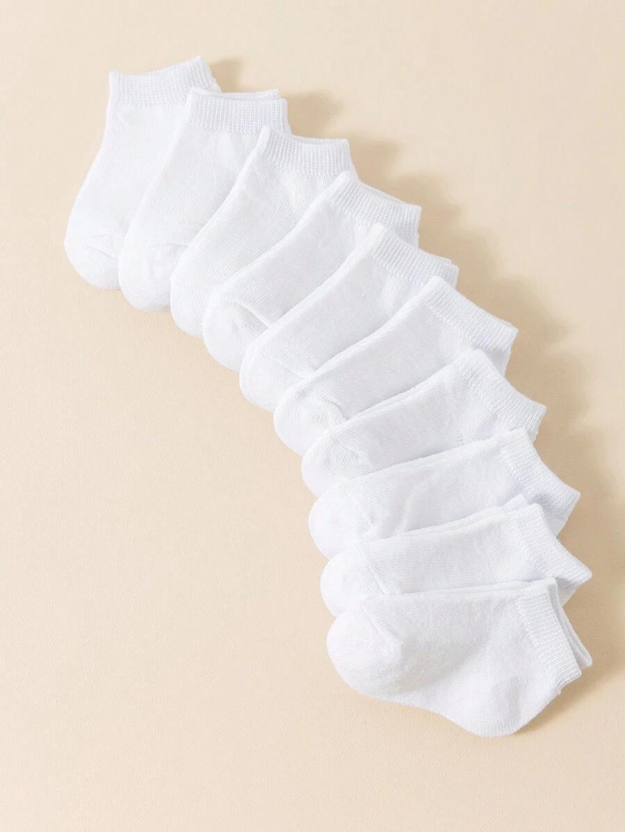 białe skarpetki 10-pack