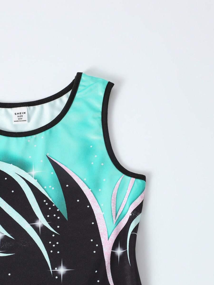 body bez rękawów print