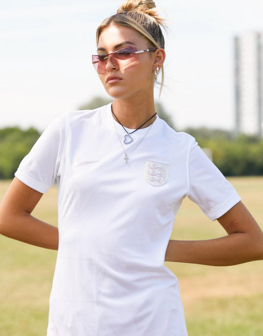 BIAŁY T-SHIRT KOSZULKA ENGLAND EURO 22 LOGO