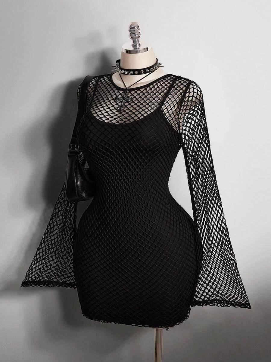 czarna mini sukienka 