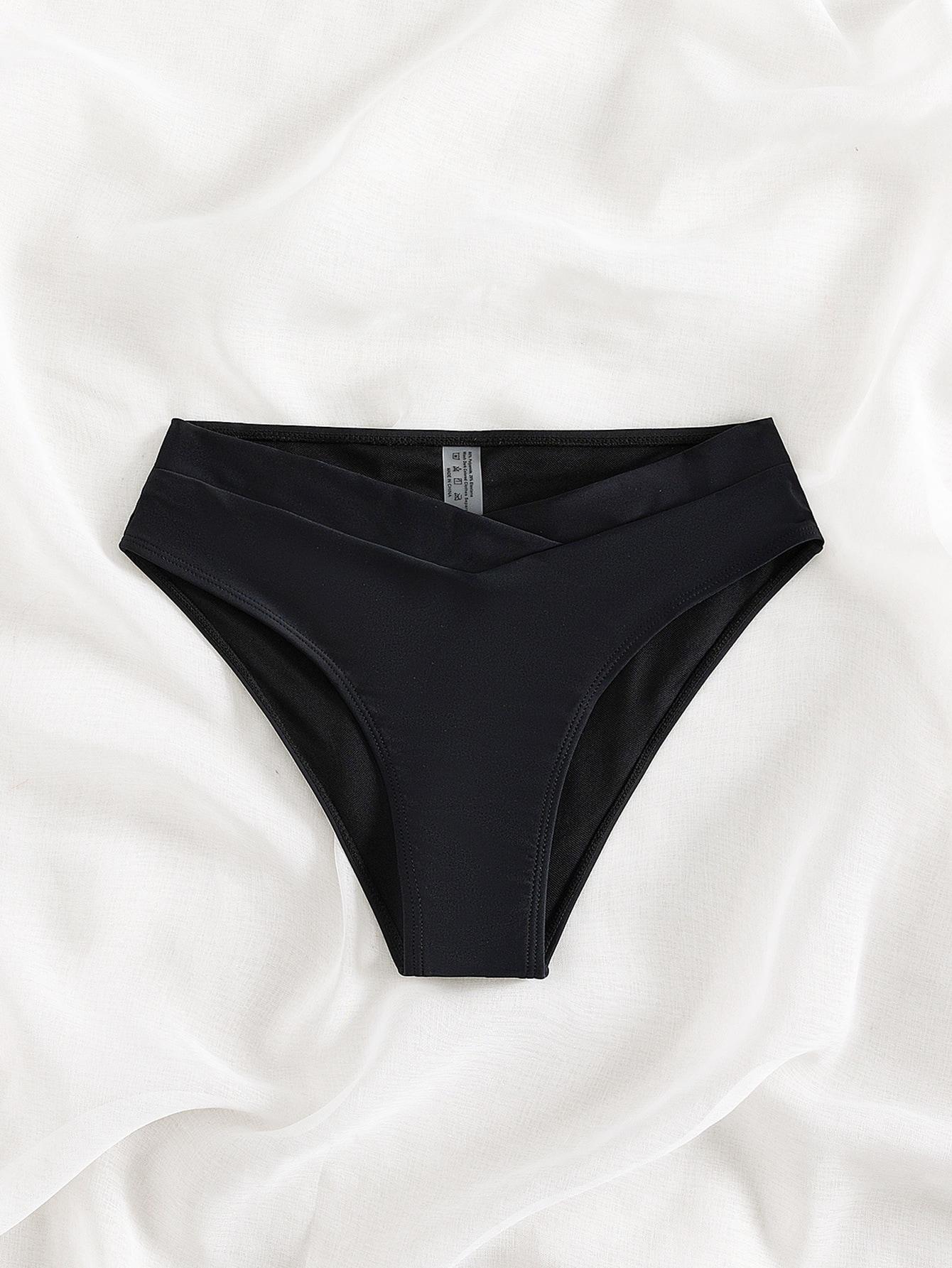czarny dół od bikini asymetria