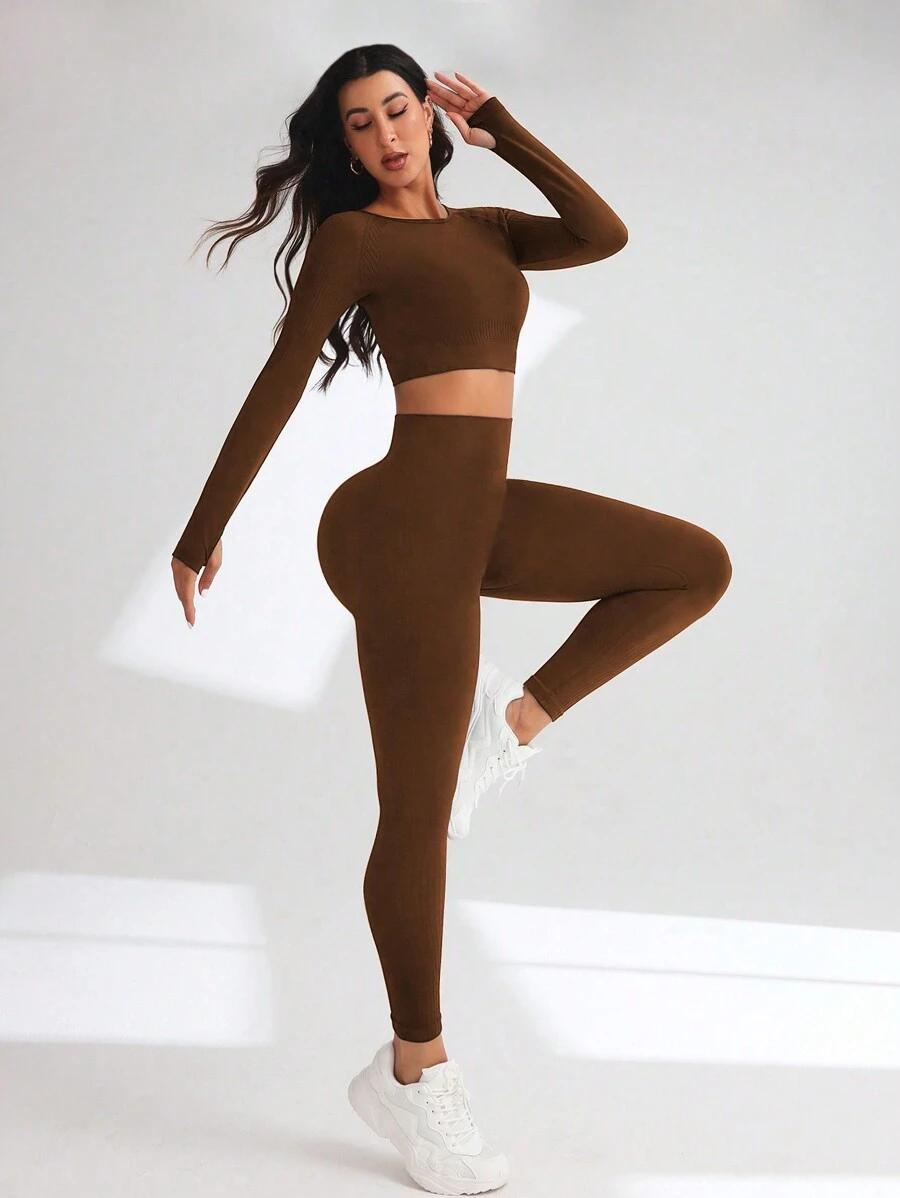 TOP LEGGINSY KOMPLET SPORTOWY